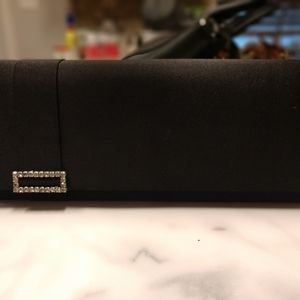 Black clutch handbag